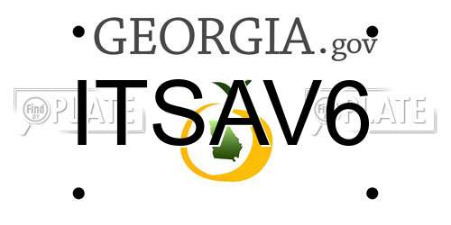 ITSAV6 Georgia License Plate