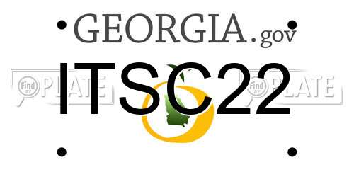 ITSC22 Georgia License Plate