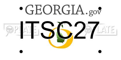 ITSC27 Georgia License Plate