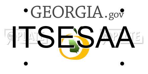 ITSESAA Georgia License Plate