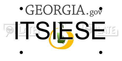 ITSIESE Georgia License Plate