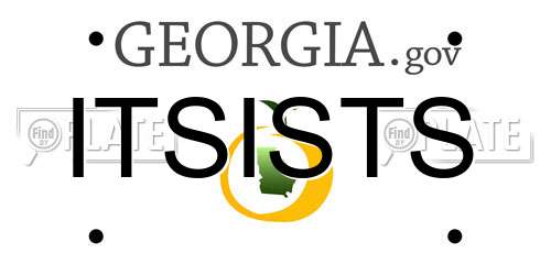 ITSISTS Georgia License Plate