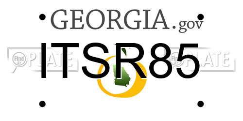 ITSR85 Georgia License Plate