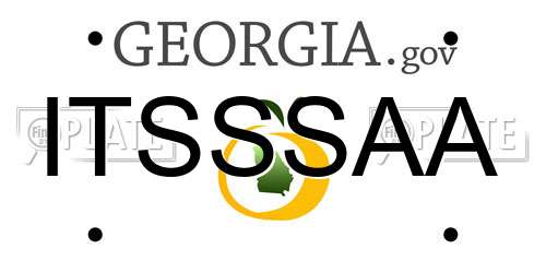 ITSSSAA Georgia License Plate
