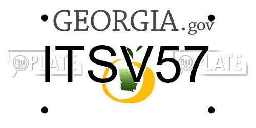 ITSV57 Georgia License Plate