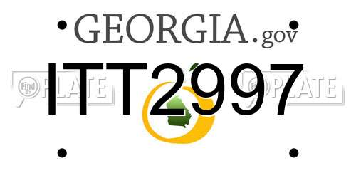 ITT2997 Georgia License Plate