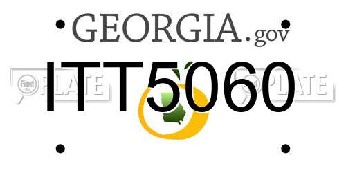 ITT5060 Georgia License Plate