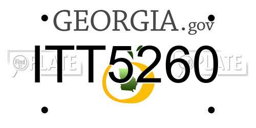 ITT5260 Georgia License Plate
