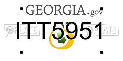 ITT5951 Georgia License Plate