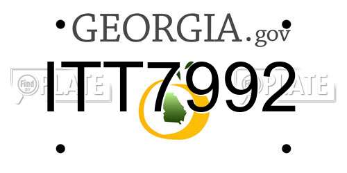 ITT7992 Georgia License Plate