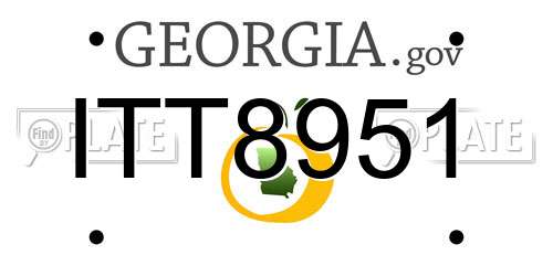 ITT8951 Georgia License Plate