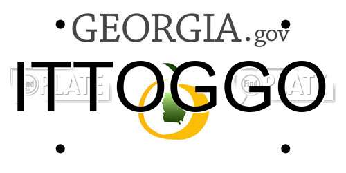 ITTOGGO Georgia License Plate