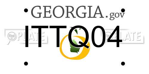 ITTQ04 Georgia License Plate