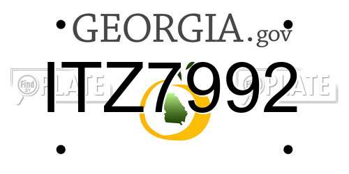 ITZ7992 Georgia License Plate