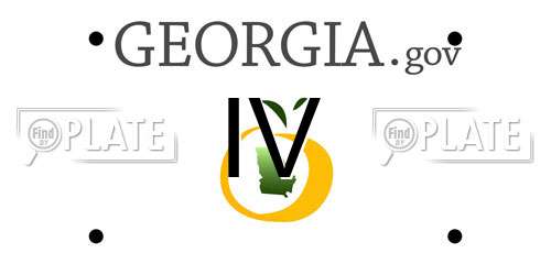 IV Georgia License Plate
