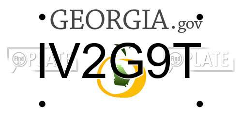 IV2G9T Georgia License Plate