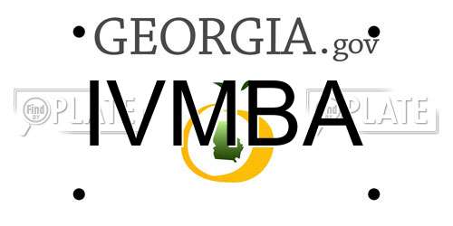 IVMBA Georgia License Plate