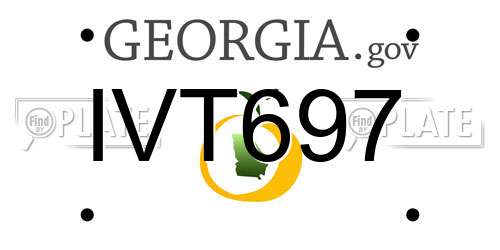 IVT697 Georgia License Plate