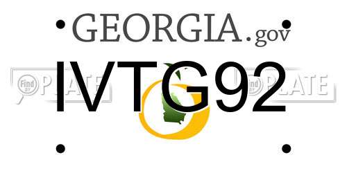 IVTG92 Georgia License Plate