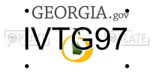IVTG97 Georgia License Plate