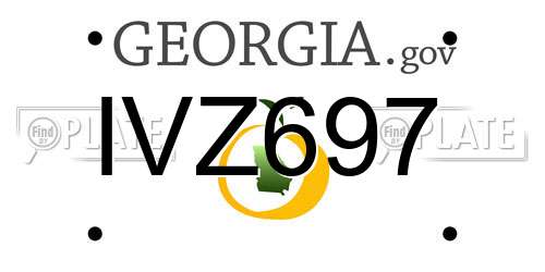 IVZ697 Georgia License Plate