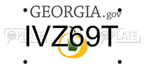 IVZ69T Georgia License Plate