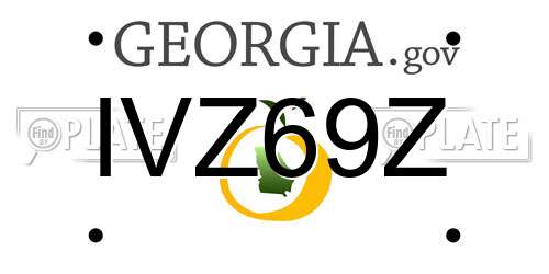 IVZ69Z Georgia License Plate