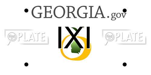 IXI Georgia License Plate