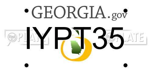 IYPT35 Georgia License Plate