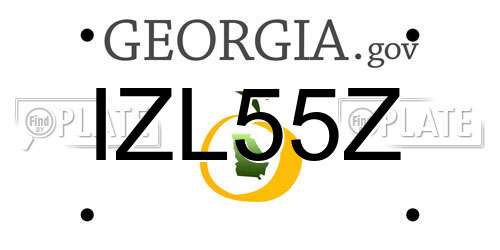 IZL55Z Georgia License Plate