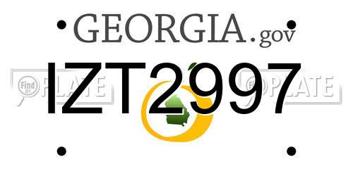 IZT2997 Georgia License Plate