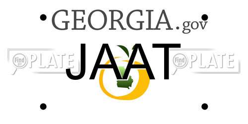 JAAT Georgia License Plate