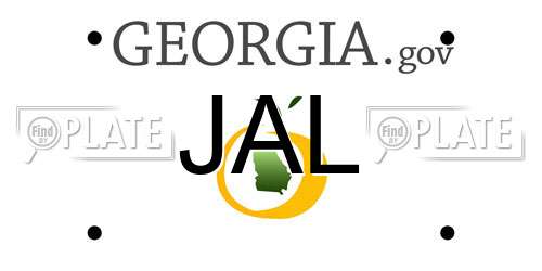 JAL Georgia License Plate