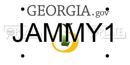 JAMMY1 Georgia License Plate