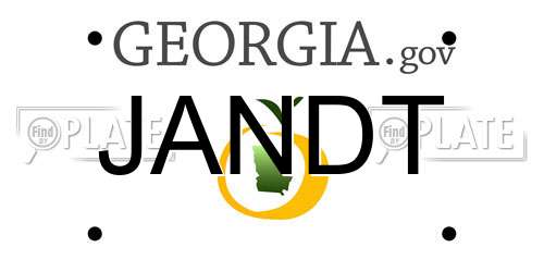 JANDT Georgia License Plate