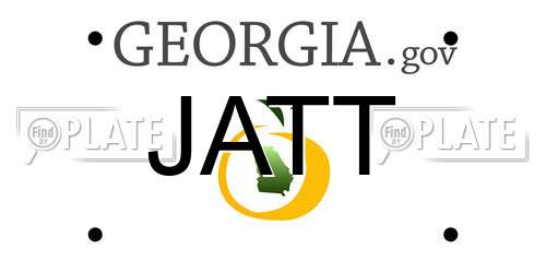 JATT Georgia License Plate