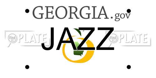 JAZZ Georgia License Plate