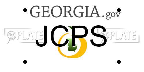 JCPS Georgia License Plate