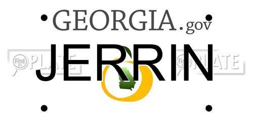 JERRIN Georgia License Plate