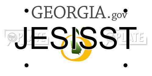 JESISST Georgia License Plate
