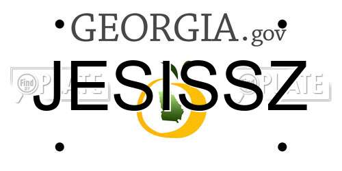 JESISSZ Georgia License Plate