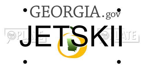 JETSKII Georgia License Plate