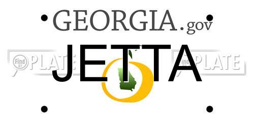 JETTA Georgia License Plate