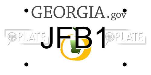 JFB1 Georgia License Plate