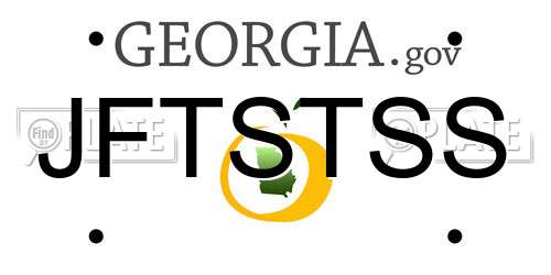 JFTSTSS Georgia License Plate