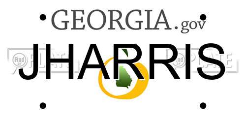 JHARRIS Georgia License Plate