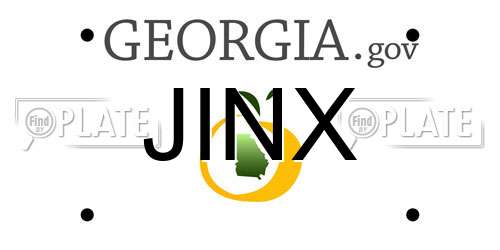 JINX Georgia License Plate