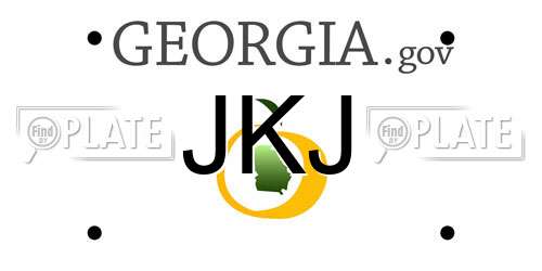 JKJ Georgia License Plate