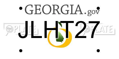 JLHT27 Georgia License Plate