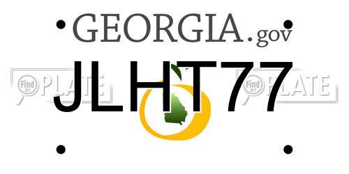 JLHT77 Georgia License Plate